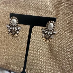 Elegant Gold and Silver Statement Earrings